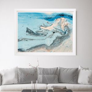 Blue Sea View | Framed Wall Art by Beach Lane