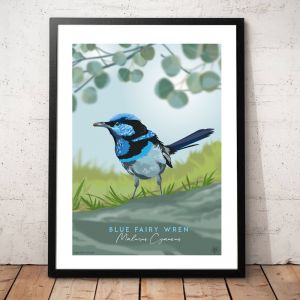 Blue Wren | Poster Print