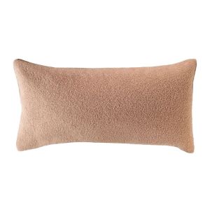 Blush Pink Boucle Cushion with Feather Insert - 80x40cm