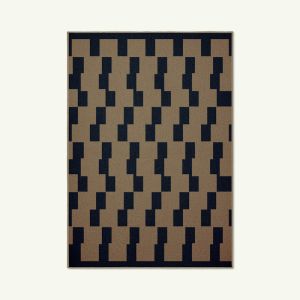 Board Game Navy New Area Jute Rug