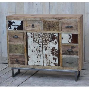 Boho Cowhide Chest Of Drawers