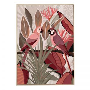 Botanical Birds | Framed Canvas Print