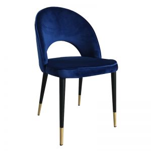 Bourdain Dining Chair Navy Velvet