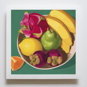 Bowl of Fruit | Art Print by Yani Lenehan