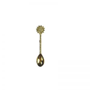 Brass Sunflower Teaspoon | Omg I Would Like