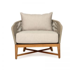 Bronte Outdoor Sofa | 1 Seater | Light Grey