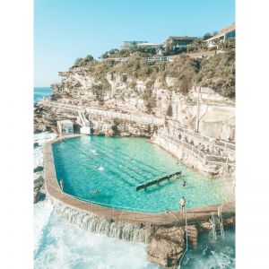 Bronte Rockpool | Framed Photographic Art Print by Amy Mercer