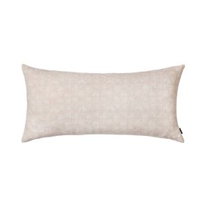 Brushed Digital Print Linen Cushion With Feather Insert | 80x40cm