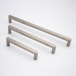 Brushed Nickel Straight Profile Cabinet Pull | Clio