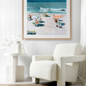 Burleigh Beach II | Framed Art Print