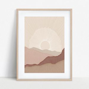 Burnt Mountains Art Print | Ivory Ink Studio