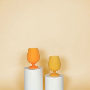 Buttermilk + Sunflower | Stemm | Silicone Unbreakable Wine Glasses