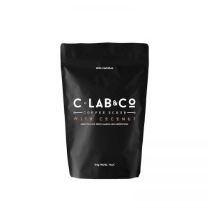 C Lab & Co Coffee and Coconut Scrub | Travel Size Bag | 100g