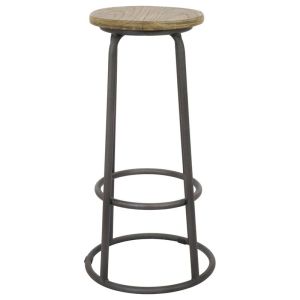 Cagney Recycled Elm Natural Bar Stool | Schots