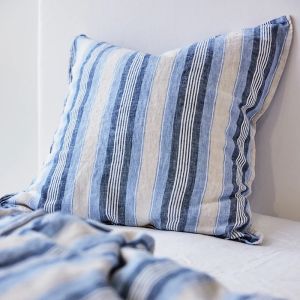 Cambridge Stripe | Pure Linen European Pillowcase