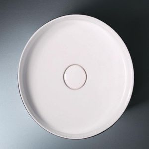 Camellia Round Basin | 420mm  I  Gloss White