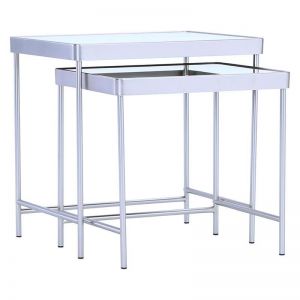 CAMEO Nest of 2 Tables - Mirror