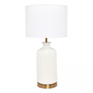 Camille Table Lamp | White