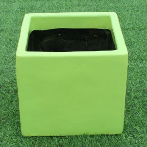 Candy Cube Planter Pot | Lime Green