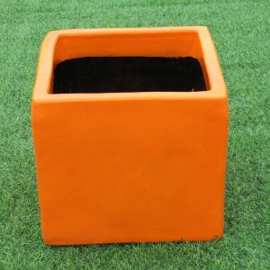 Candy Cube Planter Pot | Orange