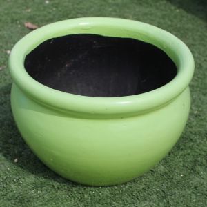 Candy Round Planter Pot | Lime Green