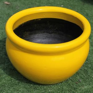 Candy Round Planter Pot | Yellow