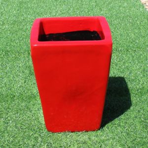Candy Square Planter Pot | F1 Red