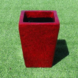 Candy Square Planter Pot | Raspberry Red