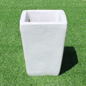 Candy Square Planter Pot | White
