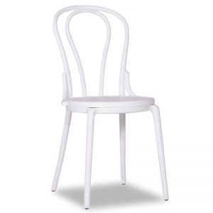 Cannes Outdoor 'Bentwood' Style Chair | Plastic | White