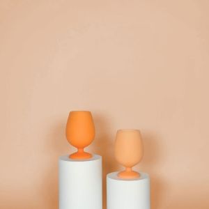 Cantaloupe + Tangelo | Stemm | Silicone Unbreakable Wine Glasses