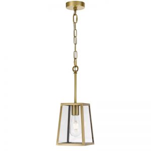 Cantena Small Solid Brass Exterior Pendant | Antique Brass