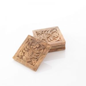 Carved Timber Coasters