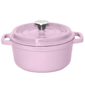 Cast Iron Casserole Pot | 5L | Pink