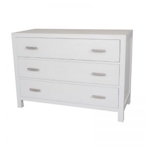 Catalina Crossed White Chest of Drawers
