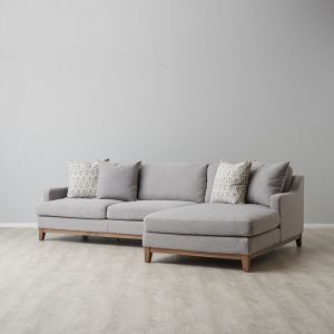 Catheryn Left Corner Sofa | Fabric | Grey