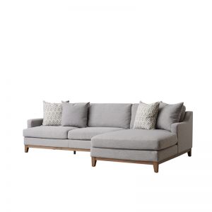 Catheryn Right Corner Sofa | Fabric | Grey