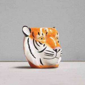 Ceramic Planter | Tiger | White Moose