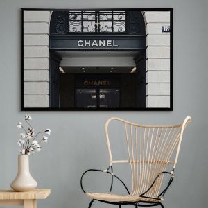 Chanel 2.55 | Framed Canvas Art Print