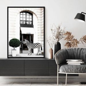 Chanel Zebra | Framed Art Print