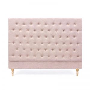 Charlotte Chesterfield Bedhead | Queen | Dusty Pink | by Black Mango