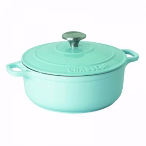 Chasseur 26cm Round French Oven - Duck Egg Blue
