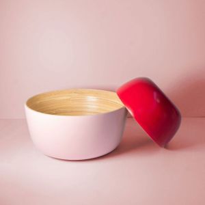 Cherry + Blush | Bebb | Biodegradable Bamboo Bowls