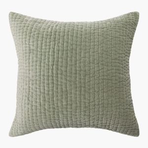 Cino Cotton Velvet Euro Pillowcase | Fern