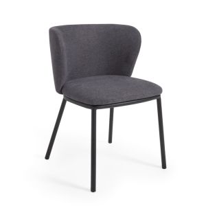 Ciselia Chair | Dark Grey Chenille