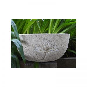 Classic Shaped Round Planter | Natural Limestone Look