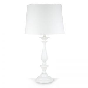 Classic Style Table Lamp White | 69cm | by Black Mango