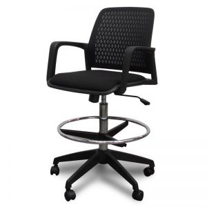 Clayton Drafting Office Chair | Black