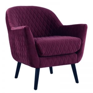Club Chair | Velvet | Mulberry