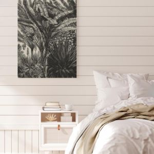 Coastal Palm Charcoal - Type 6 | Stretched Canvas